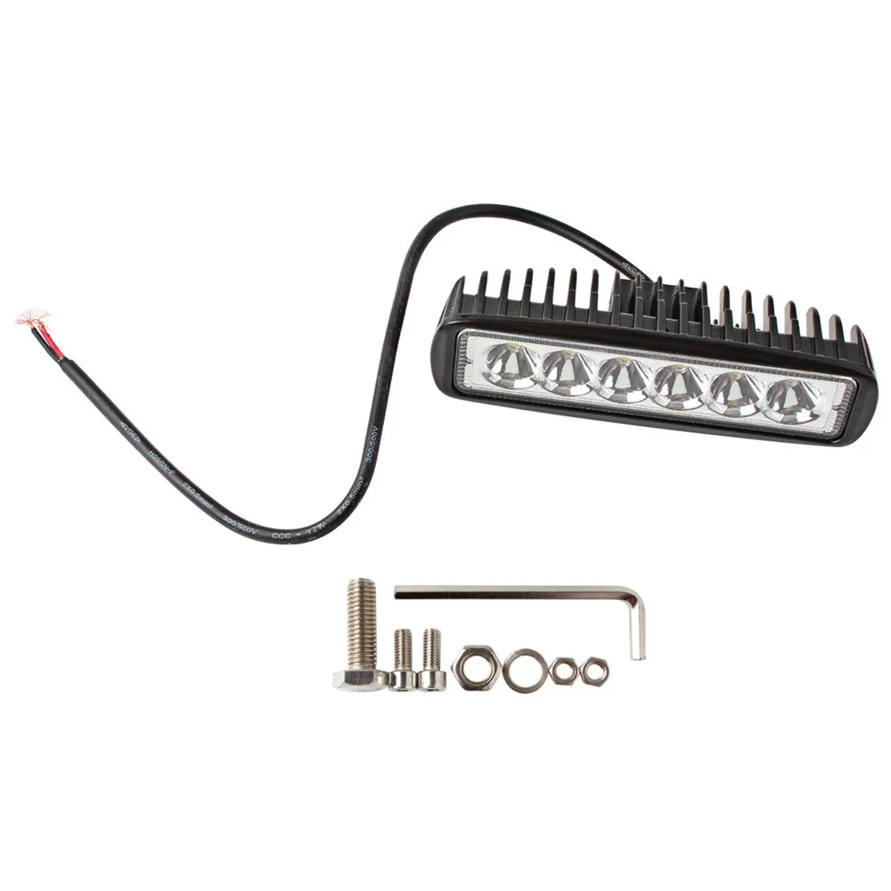 1550LM 6 Inch Offroad Light Bar 18W Universal LED Car Work 12V Waterproof Auto Driving Lamp 160 x 45 55mm | Автомобили и