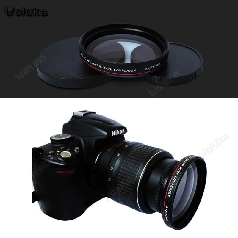 Цифровой широкоугольный конвертер x0 45 Сверхтонкий объектив C/N DSLR камера