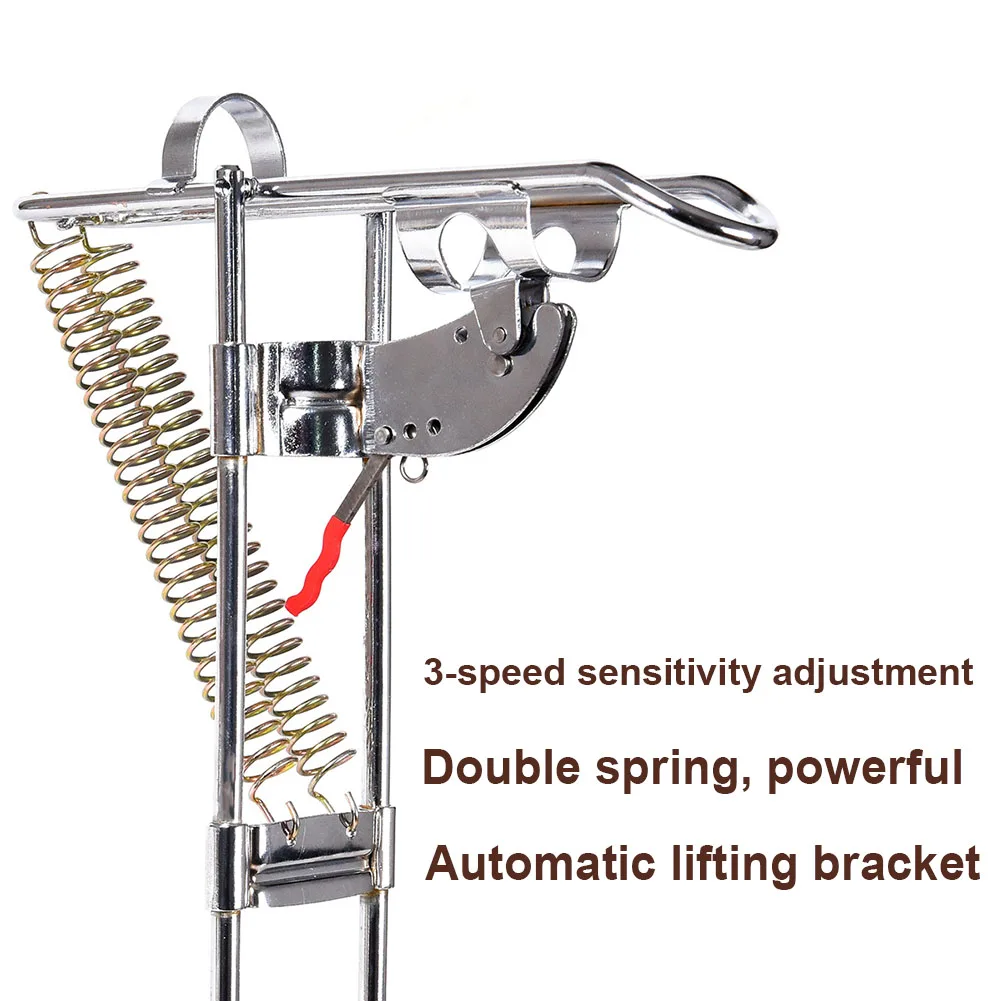 

Fishing Rod Holder Bracket Pole Mount Automatic Double Spring Angle Anti-Rust Accessory MC889