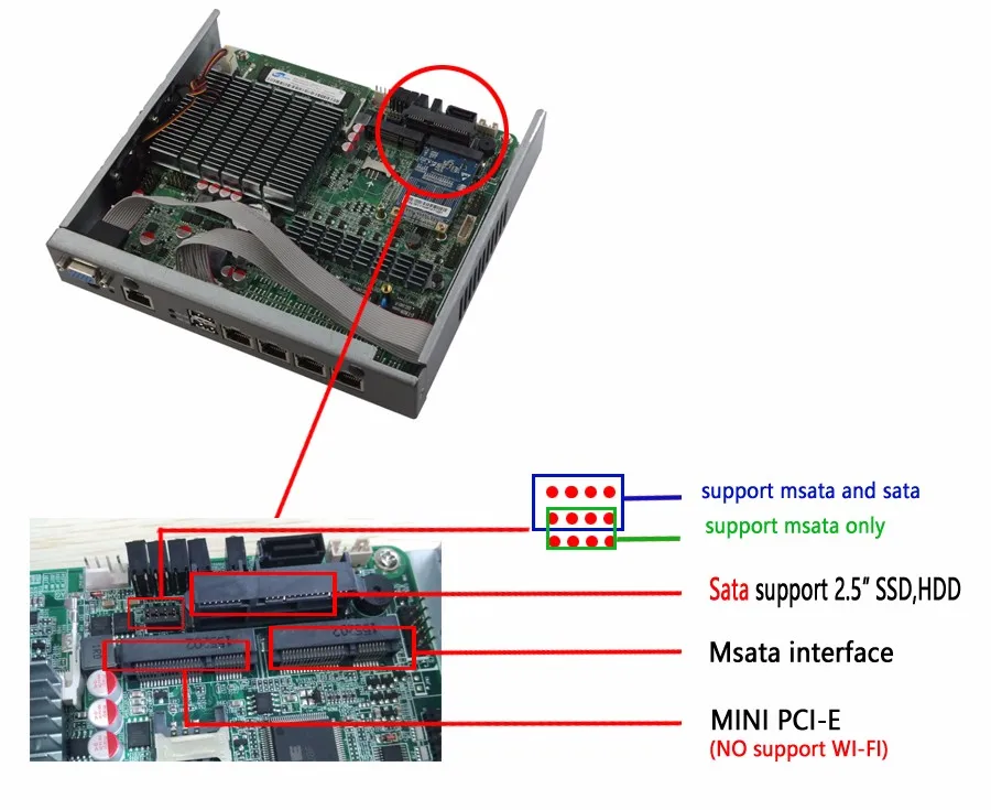 Мини-ПК Celeron J1900 четырехъядерный процессор Intel Atom D525 сетевой контроль безопасности Настольный брандмауэр маршрутизатор мини компьютер 4 LAN