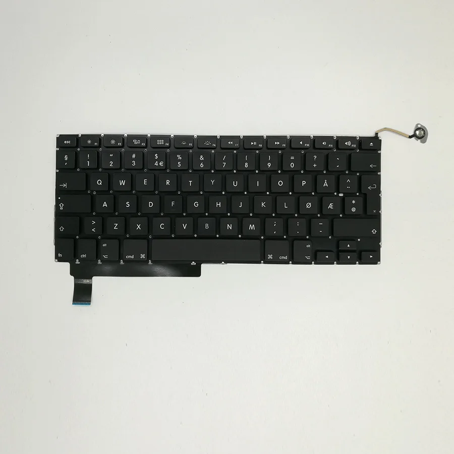 Норвежская Клавиатура с Подсветка для Macbook Pro 1" Unibody A1286 2009 2010 2011 2012