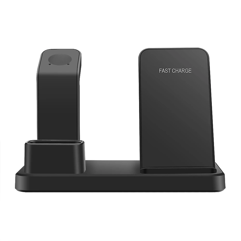 FDGAO 3 в 1 QI Беспроводная зарядная подставка для iPhone 11 X XS MAX XR 8 10 Вт быстрая зарядная док-станция для Apple Watch 5 4 3 AirPods