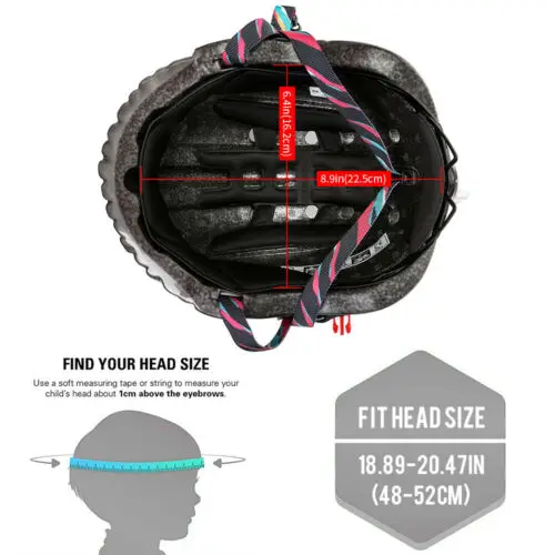 Детский защитный велосипедный шлем со съемным защитным козырьком и светодиодной