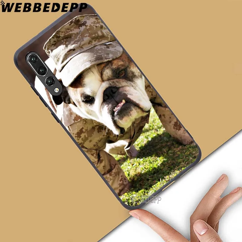 WEBBEDEPP мягкий чехол с изображением милой собаки английского бульдога для Huawei Honor 6