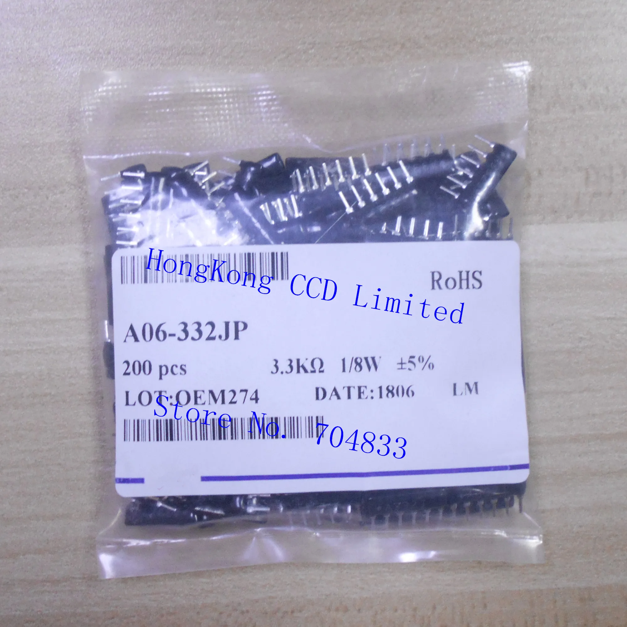 200 шт./лот резистор цепи 6pin 1/8 Вт 5% A06-331JP A331J 330R A06-391JP A391J 390R 1-10K 6 8 K 33K 3 5 1 DIP изоляции |