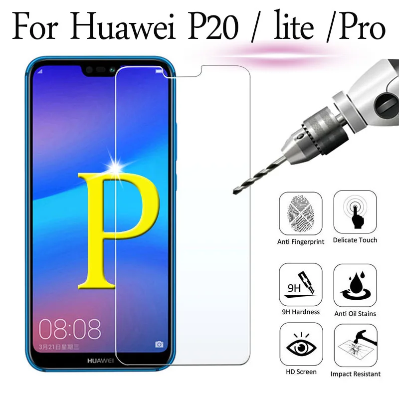 Защитное стекло на для Huawei p20 lite light pro Verre trempe закаленное p 20 p20lite Huavei Huawie экран - Фото №1