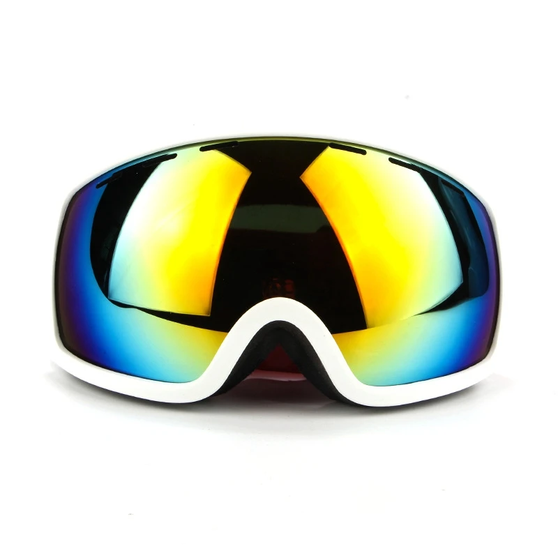 White Frame VANREE брендовые лыжные очки с двойными линзами UV400, противотуманные лыжные очки для мужчин и женщин, зимние очки для взрослых, лыжные очки для сноуборда 12 - Цвет: White Frame