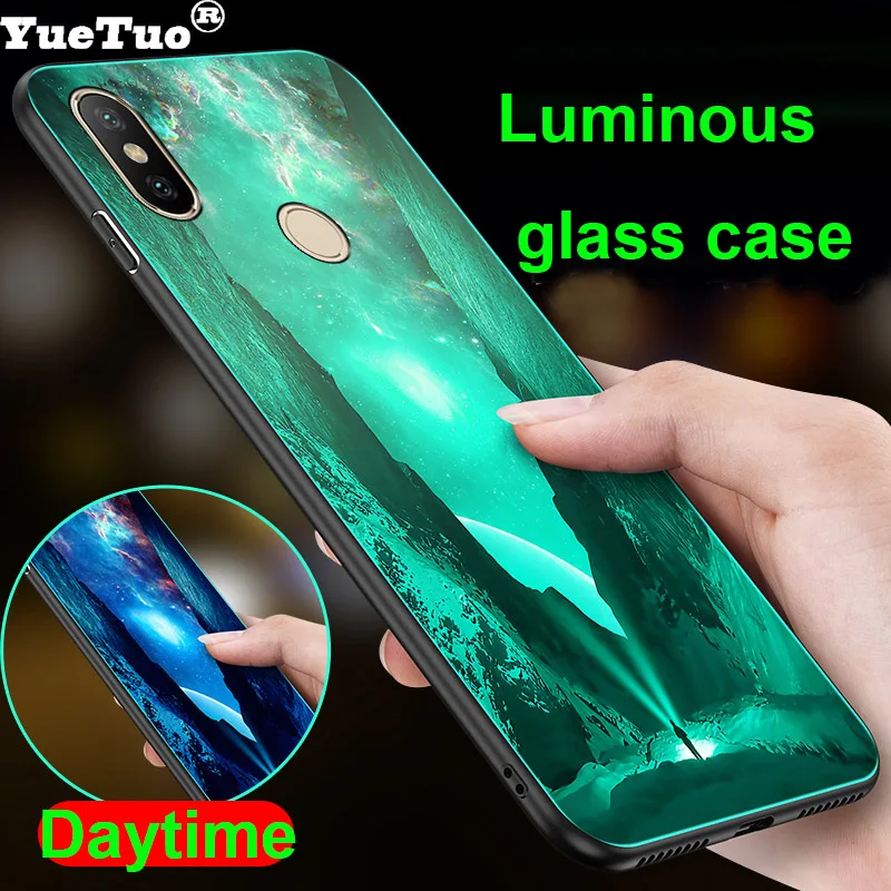 YueTuo светящийся чехол из закаленного стекла для huawei nova 3 3e 3i 4 e i 4e 5 5i pro 5pro 5ipro nova5 3d