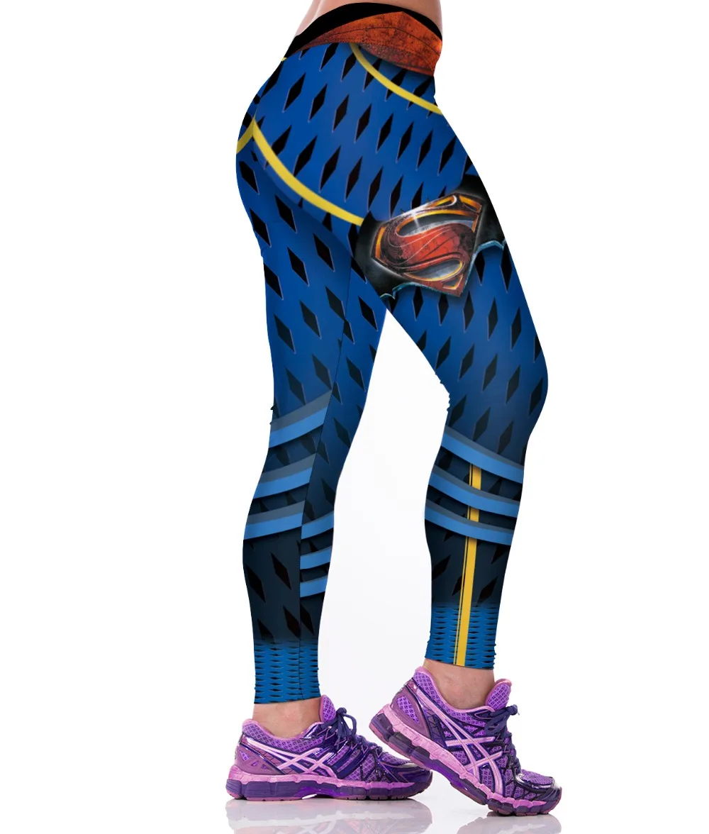 Леггинсы мужские/женские спортивные в стиле панк рок с 3D принтом|leggings capri|sport