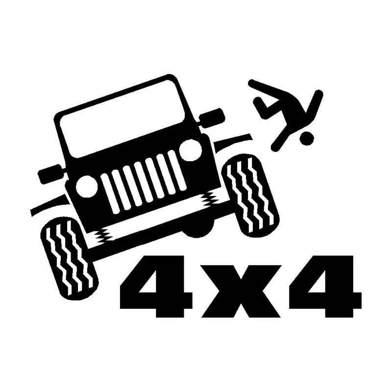 15cm*11cm 4x4 Funny Vinyl Car-styling Decal Motorcycle Car Sticker Art Painting Stickers Decor Decals | Автомобили и мотоциклы