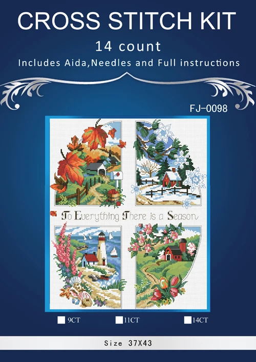 

Top Quality Lovely Counted Cross Stitch Kit Dimensions 03174 A Season for Everything Similar dmc threads