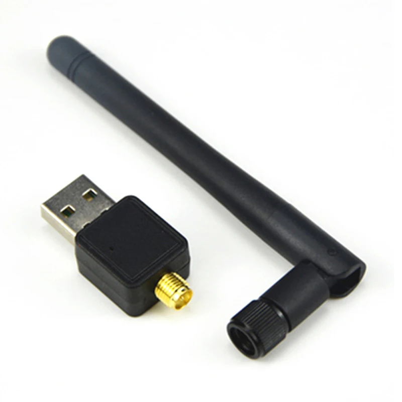 150 Мбит/с 802.11n USB Ethernet адаптер Сетевая карта Wi-Fi приемник 2,4 ГГц USB 2,0 беспроводной Wifi адаптер с антенной