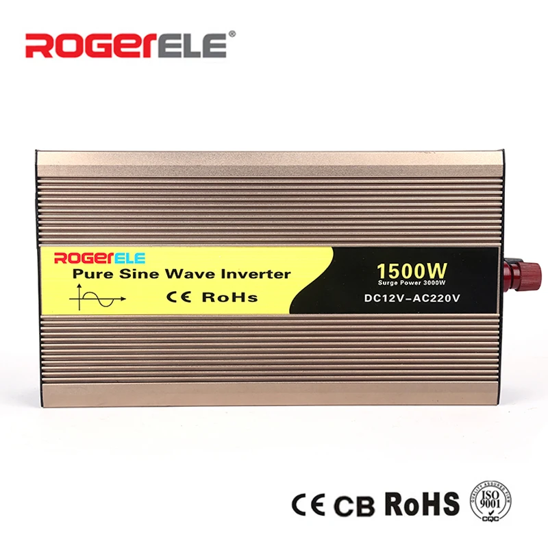 1500 Вт 12VDC/24VDC до 110VAC/220VAC чистый синусоидальный инвертор заряжаемый от