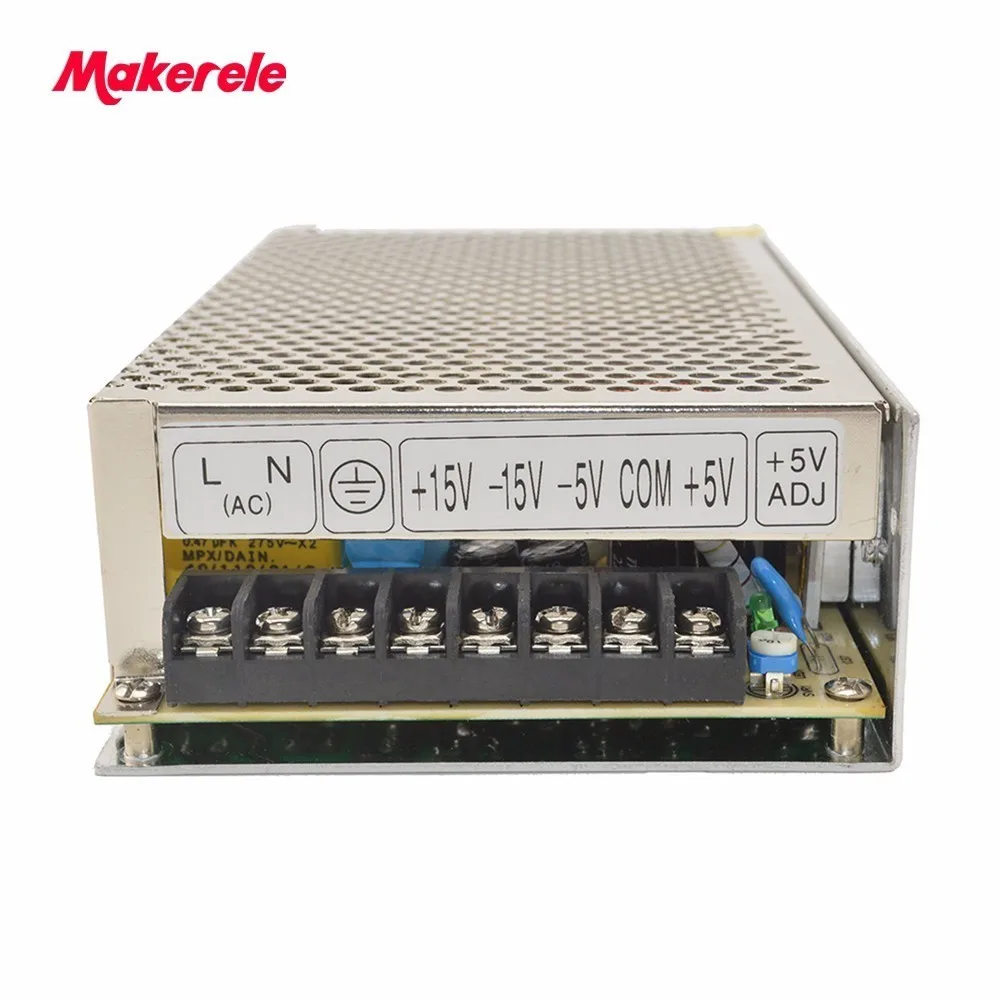 

Quad Output SMPS Q-120E 5v 12v 15v 24v dc power supply high efficiency with CE certification