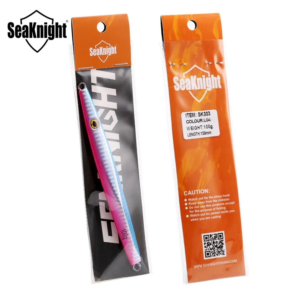 SeaKnight SK303 металлическая рыболовная приманка для джиггинга 1 шт. 100 г 150 мм джиг