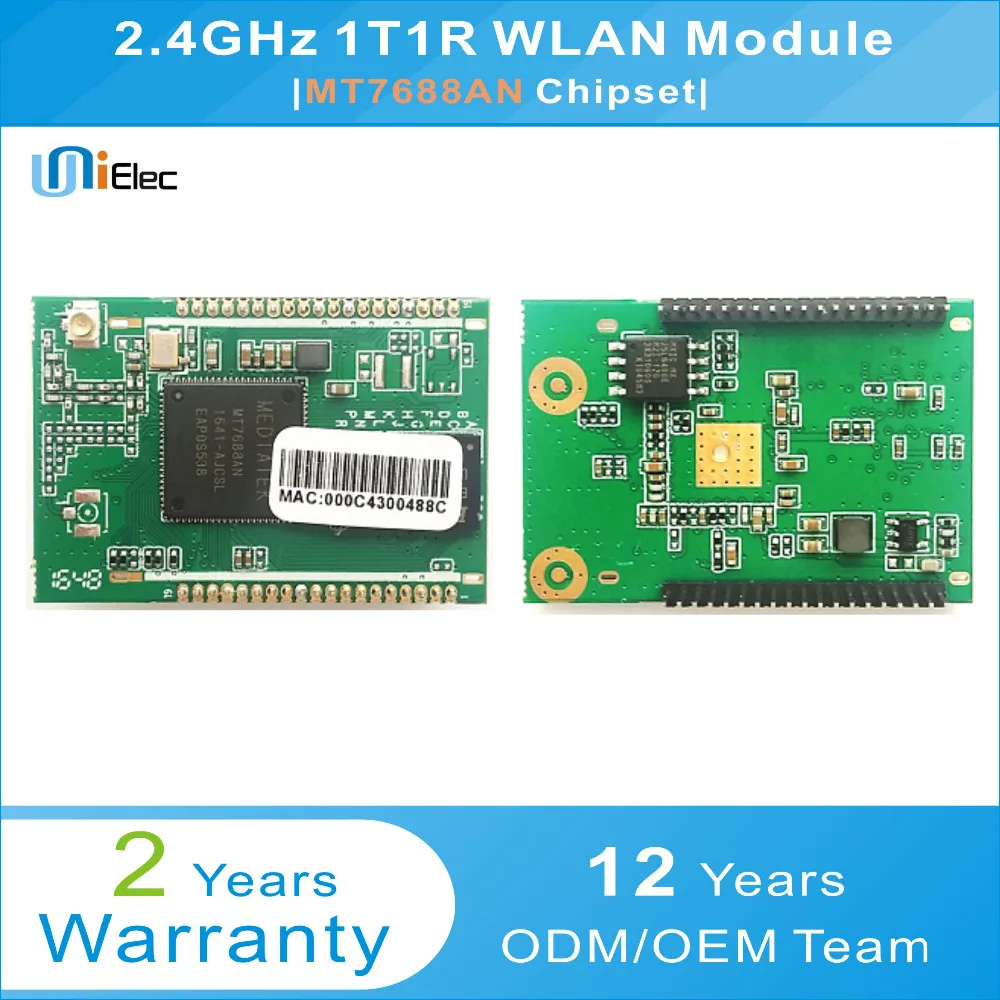 MTK MT7688AN 1x1 802 11 b/g/n 2 4 ГГц 1T1R WLAN модуль PCBA Wi Fi Custom плата DIP MT7688 ODM|board wifi|wlan wifi2.4ghz wifi |