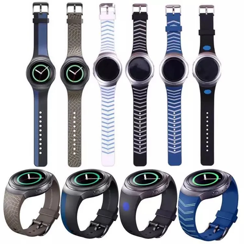 Роскошный силиконовый для часов Ремешок на запястье Samsung Galaxy Gear S2 SM-R720 спортивные