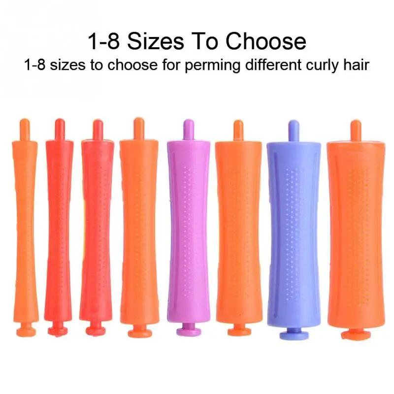Standard Hair Rollers Heat Perm Wave Rod Clip Curlers with Rubber Band | Красота и здоровье