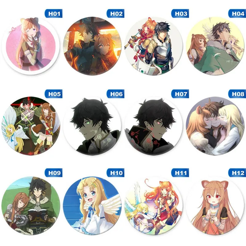 Аниме Rising of The Shield Hero Raphtalia Tate no Yuusha Nariagari косплей брошка мультфильм булавки значок