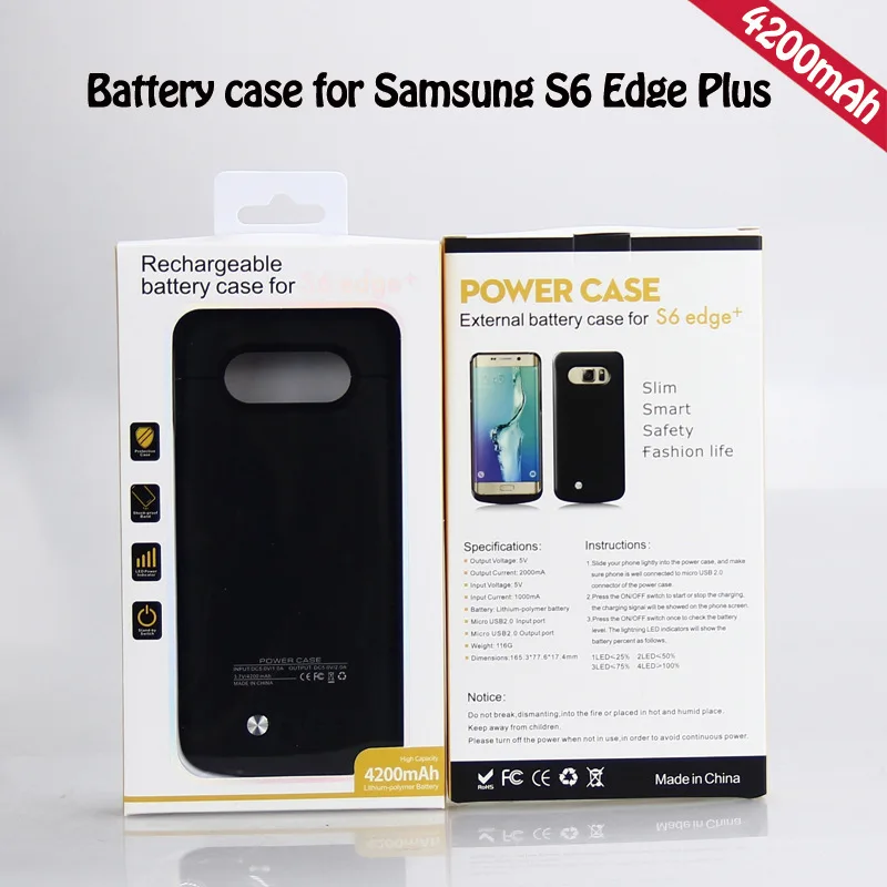 YourTribe 4200 мАч запасные аккумуляторы для телефонов Samsung Galaxy S6 Edge Plus батарея зарядный