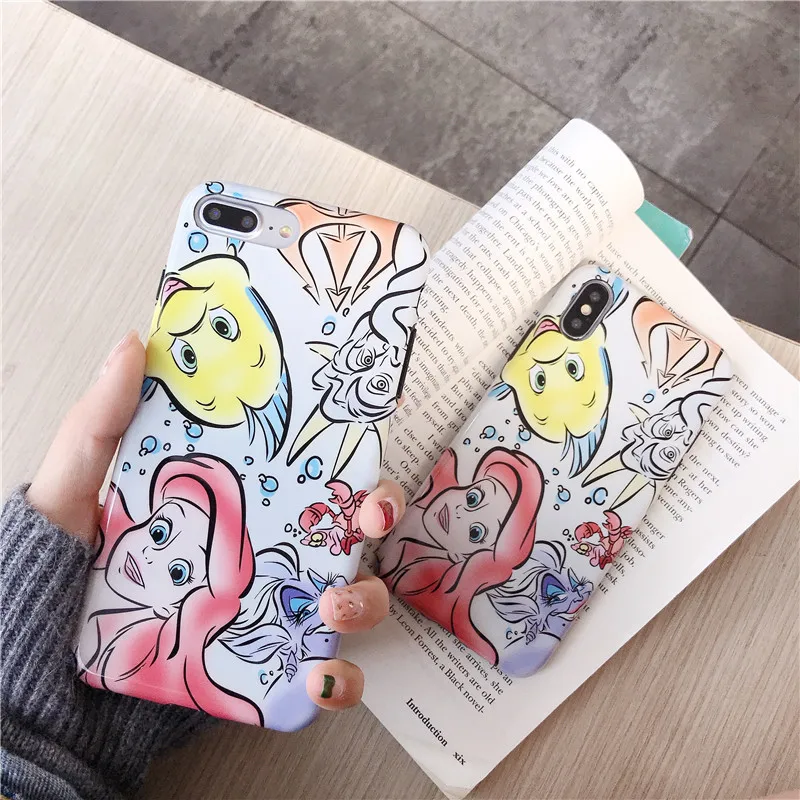 Новый чехол с изображением Русалочки для iPhone 6 s 7 8 Plus X XR XS MAX Hot Leuke мультяшный