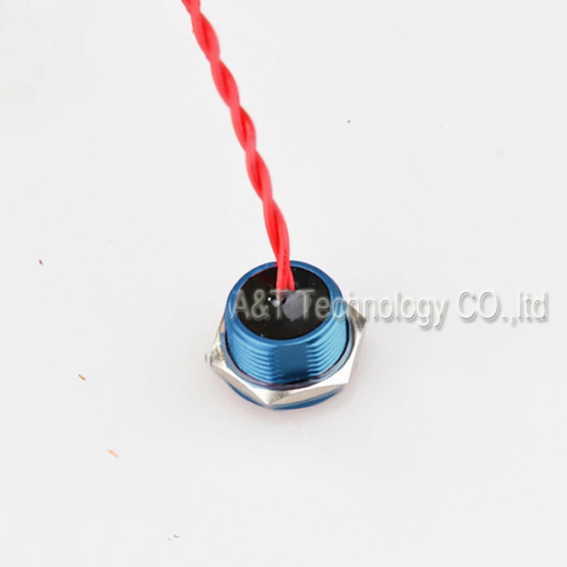 Бесплатная доставка 16 мм синий цвет мгновенный (импульсный тип) пьезо