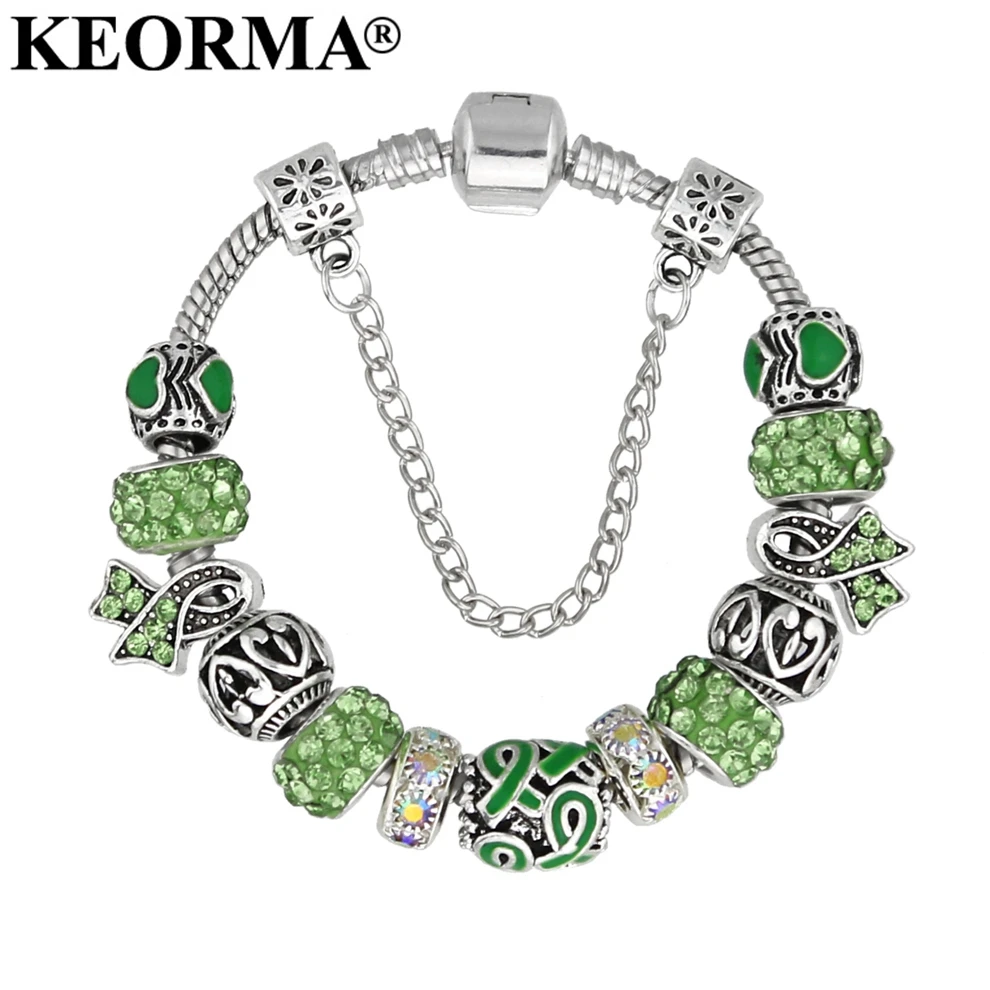 Keorma Европейский лента браслет для Для женщин роскошный кристалл Бусины и бисер