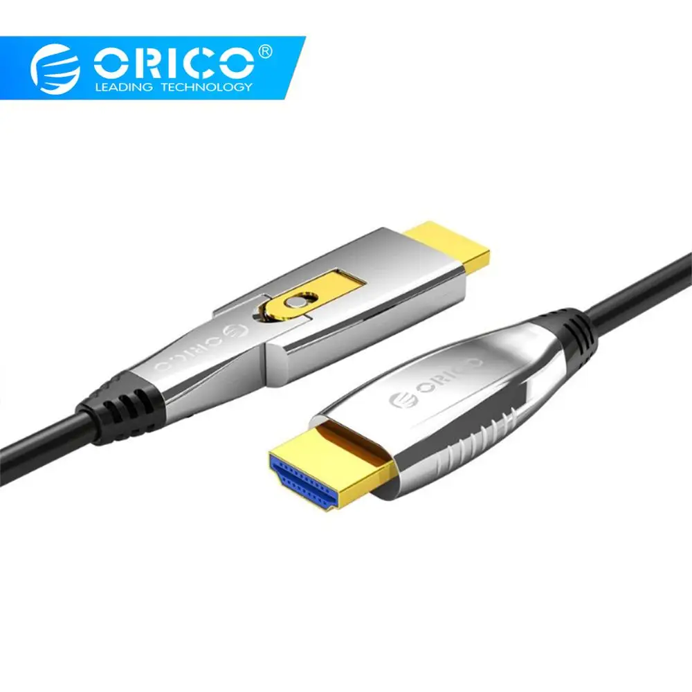 Micro HDMI/HDMI к HDMI папа мужчине порт волоконно оптический видео адаптер кабель для