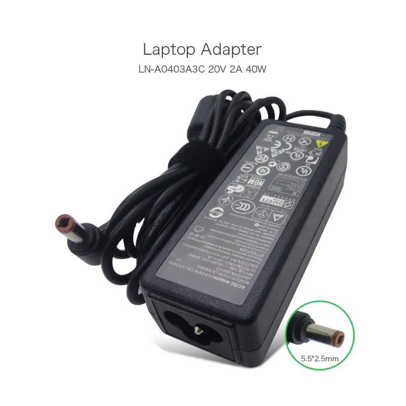 Низкая цена ноутбук зарядное устройство 20V 2A блок питания для ноутбука Lenovo IdeaPad