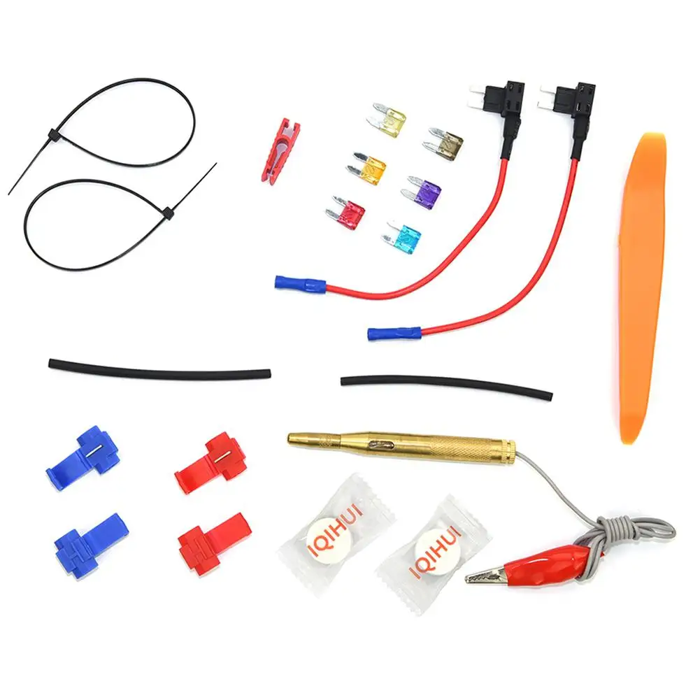 12V Car Small Add-a-circuit Fuse Adapter Blade Holder GPS Navigator Cigarette Lighter Added Tool Kits Kit | Автомобили и