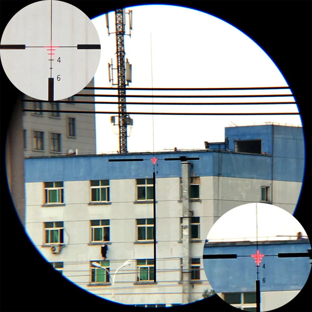 Прицел охотничьей винтовки с подсветкой красный или зеленый цвет|acog style|acog 4x32acog