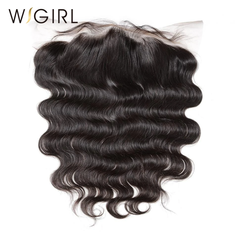 Wigirl волосы 13x4 кружева Фронтальная застежка бразильские объемные волнистые