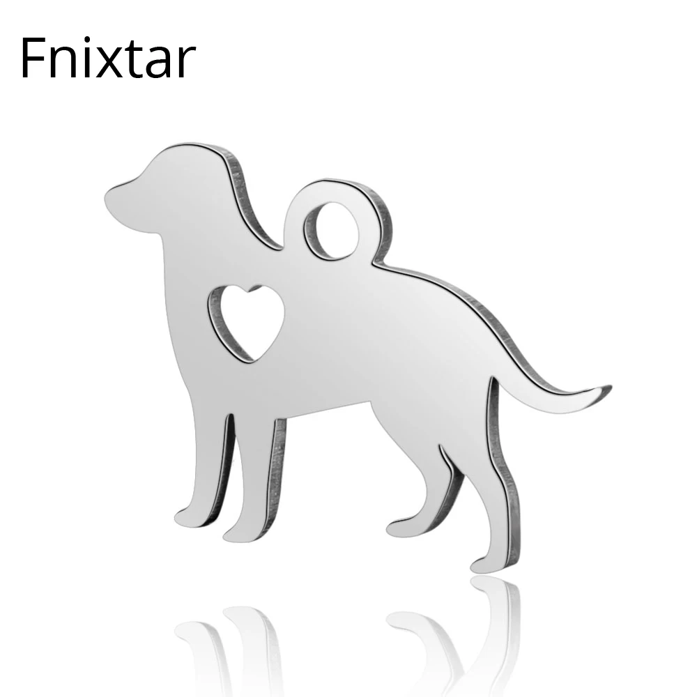 

Fnixtar 16*20 мм полые полированные ювелирные изделия в форме собаки подвески из нержавеющей стали кулон для женщин браслет ожерелье Изготовлени...