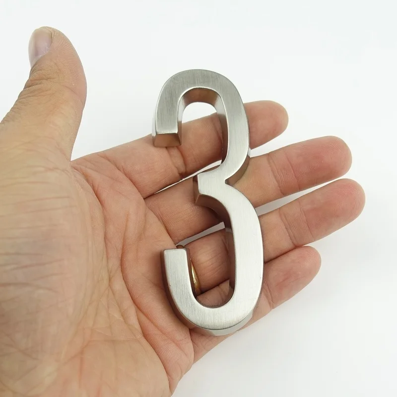 Клей 101 мм высота большой дом номер дома дверь адрес цифры цинковый сплав сатин