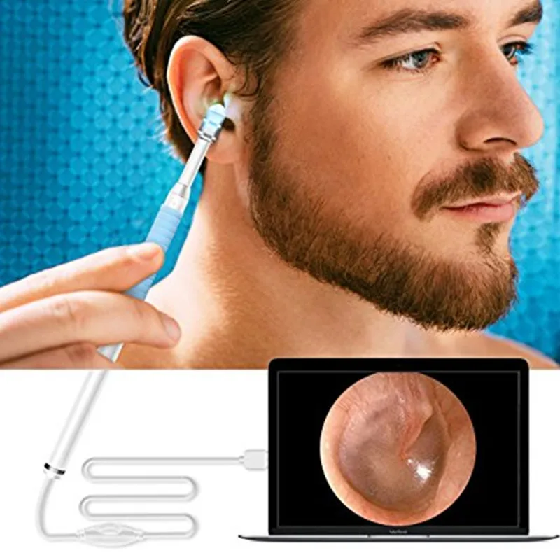 5 мм Тип C/USB Android эндоскоп камера визуальная Ушная ложка наушник Otoscope ручка уход за