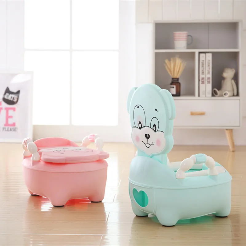 

Baby Pot For Children Boys Potty Toilet Seat Baby Potty Training Girls Portable Toilet Bedpan Comfortable Backrest Cartoon Pots