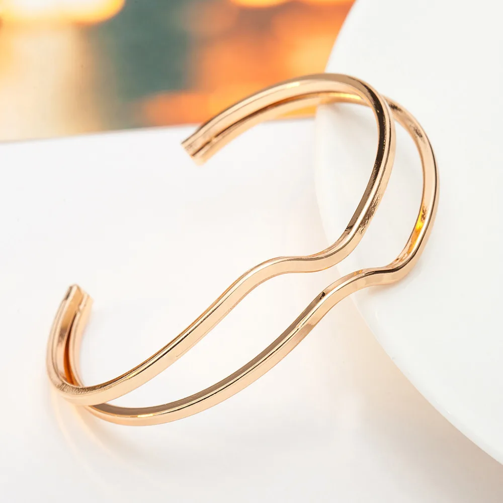 Женские и мужские браслеты манжеты с отверстиями черным покрытием|cuff bangle|open cuff