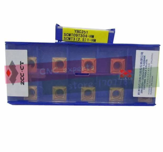 

10 шт., карбидные вставки SCMT09T304/Φ YBC251
