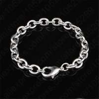 simple chain bracelet jewelry for women men 925 sterling silver bangles top quality birthday party accessories wholesale retail