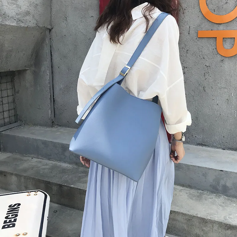 2 шт./компл. женская сумка через плечо из искусственной кожи мессенджер с ручкой