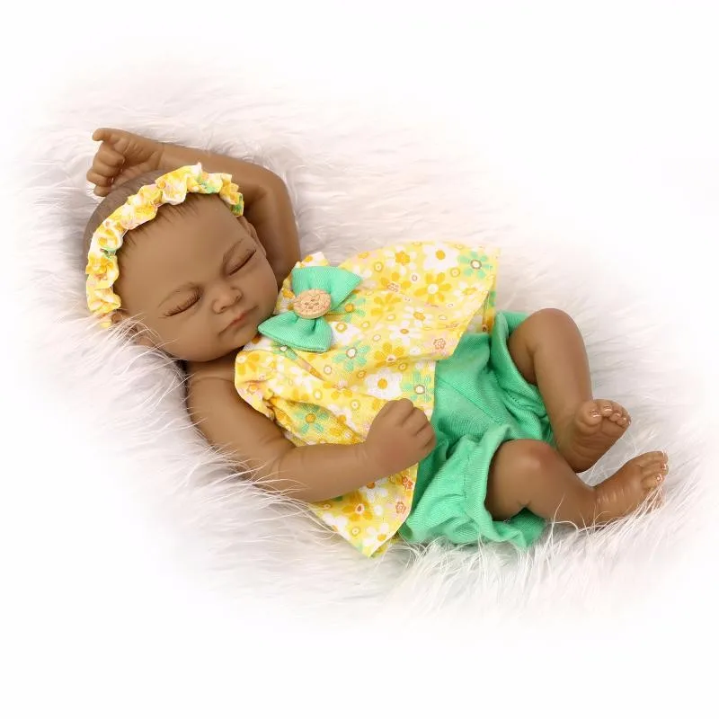 NPK 11 дюймов Горячая Реалистичная кукла новорожденного младенца полный силикон