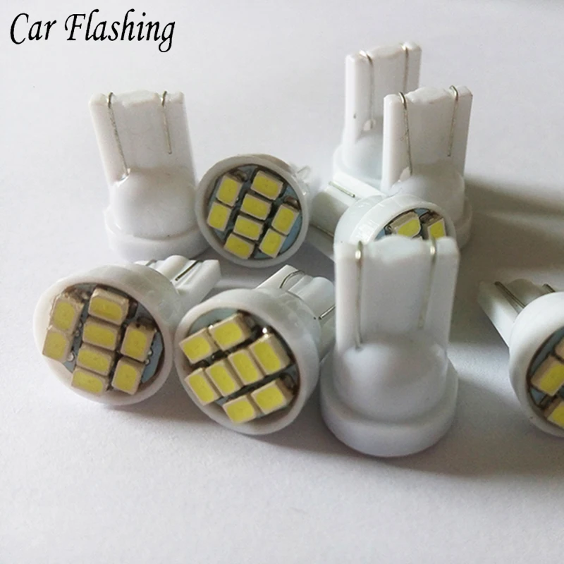 Автомобильный мигающий 50 шт. рекламный светодиодный T10 8 smd 1206 светодиодов 8SMD