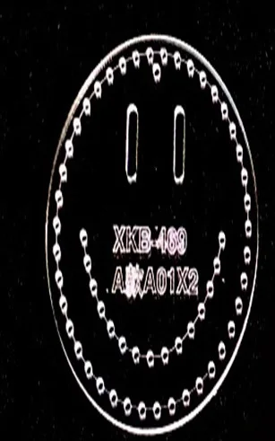 Smiley face Lychee Life 1 ПК акрил кожаный шаблон брелок шаблон DIY кожевенное ремесло поставки - Цвет: Smiley face