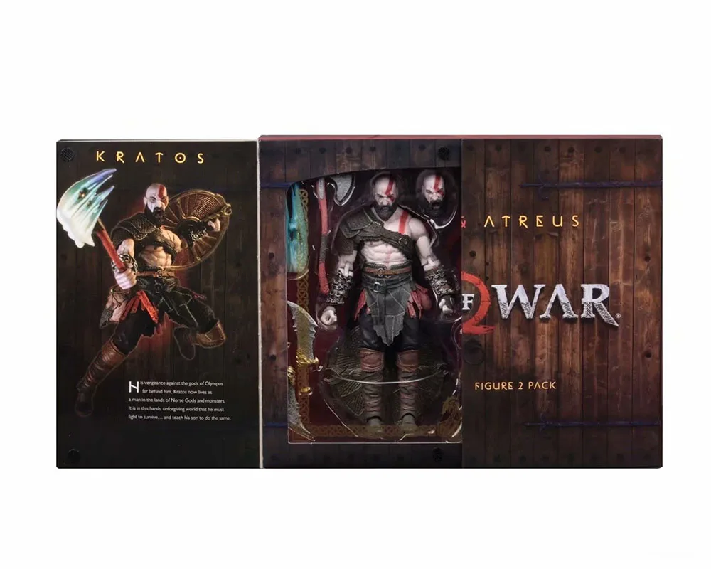 2 шт./компл. оригинальный NECA Бог войны 4 Кратос и сын Atreus Ultimate фигурка