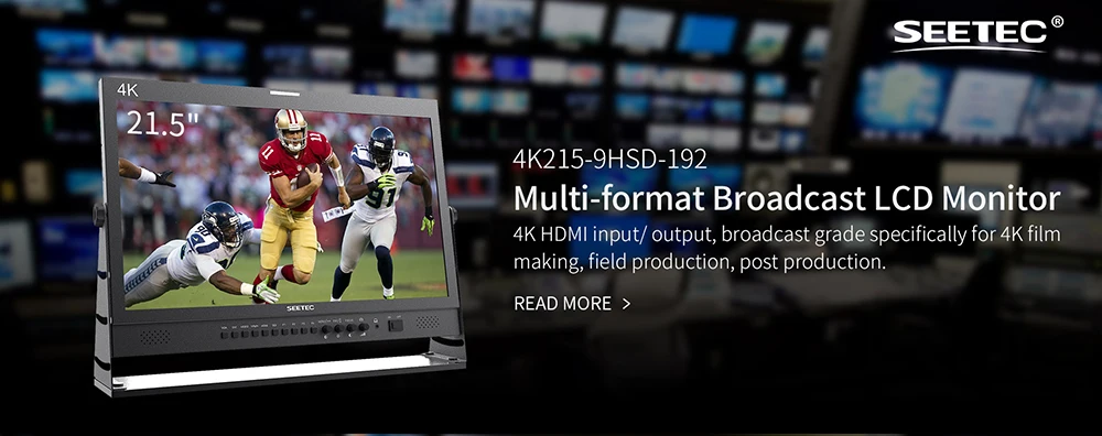 SEETEC 4 K HDMI Pro широковещательный монитор 21,5 ''lcd ips HD 1920x1080 3000: 1 контрастное соотношение камера поле рабочего стола с 3g SDI AV YpbPr