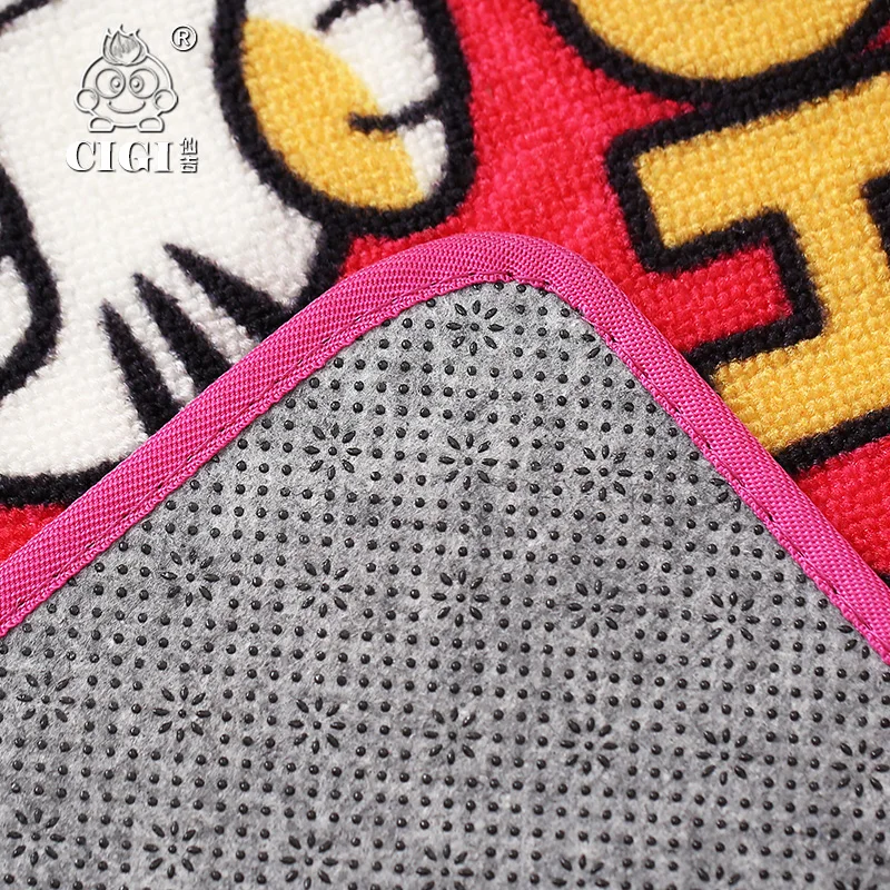CIGI Cartoon Lucky Cat Entrance Doormat Red Welcome Floor Mat Creative Kitty Carpet For Kitchen Living Room Bathroom Anti Skid | Дом и сад