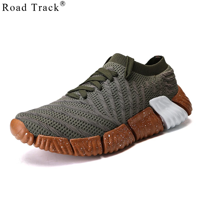 Дорога трек Для мужчин повседневная обувь кроссовки s Лето Lace-up Mesh дышащая легкая