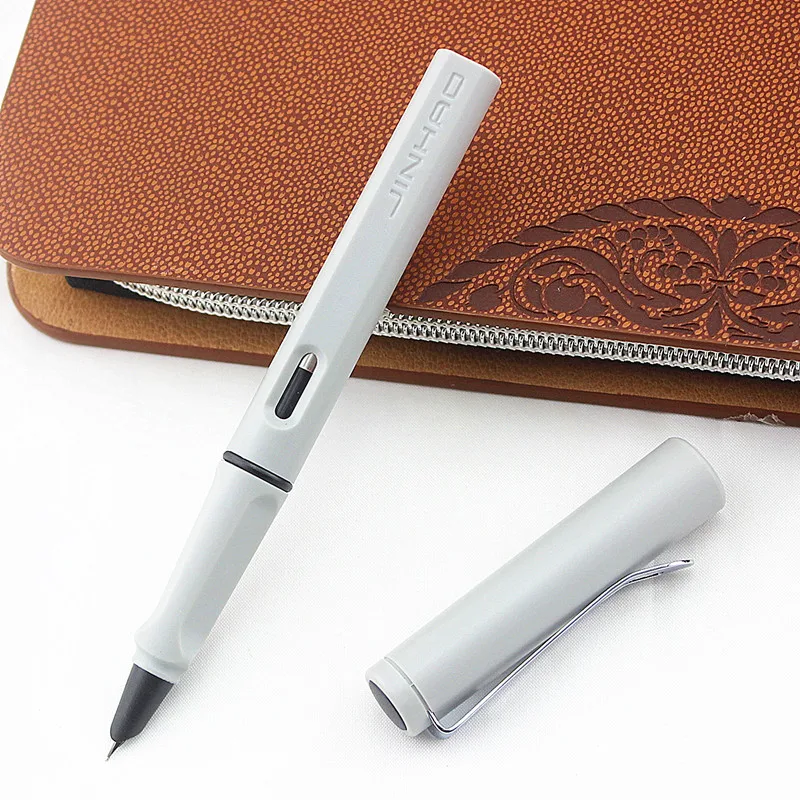

Jinhao 599a Matte Fountain Pen Business Office Luxury Ink Pen Gift Pens Frosted grey Of Nib Ink New