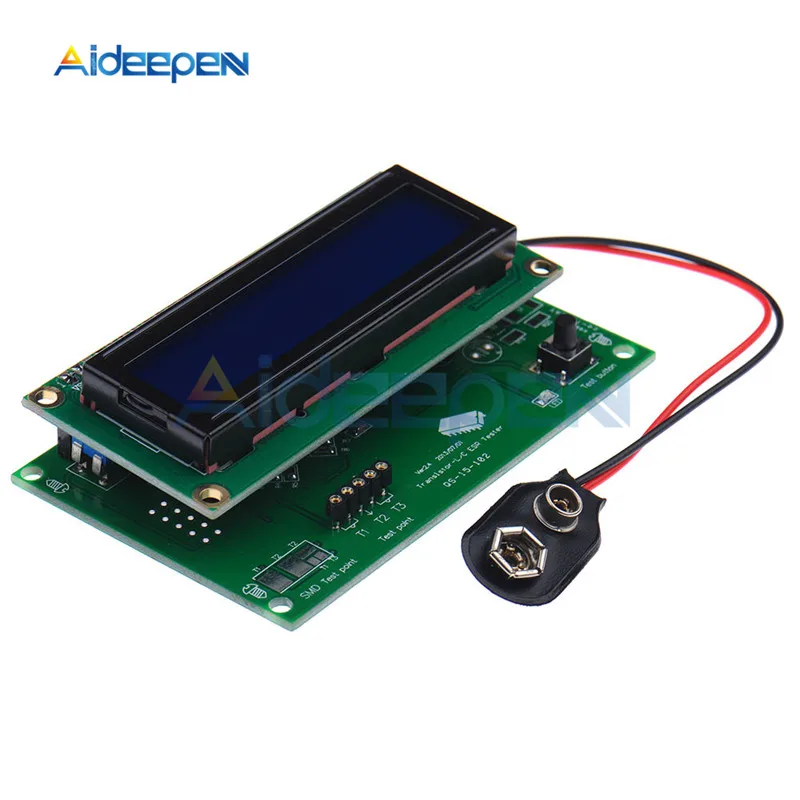 TS-M8N ЖК-транзистор дисплея тестер Диод Триод Емкость резистор ESR метр MOSFET NPN/PNP 9 В 40mA