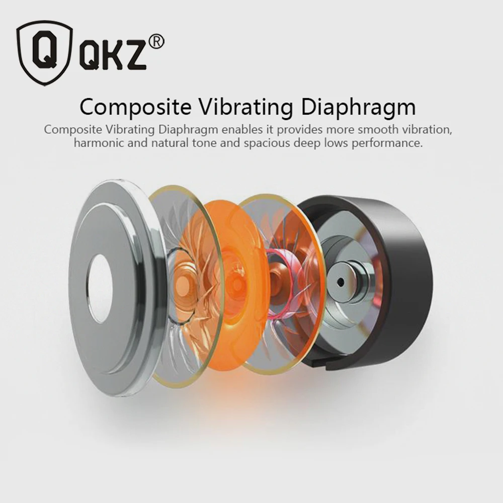 QKZ X5 Earphone100 % оригинальный металлический fone де ouvido уха гарнитуры телефон Audifonos
